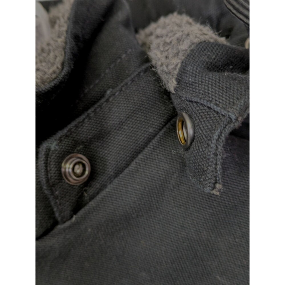 Carhartt Womens Loose Fit Weathered Washed Duck Coat Black Size Small NEW - Picture 8 of 14